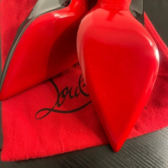 ***SOLD***** Christian Louboutin Kate 120 Black Patent Leather Heels - Picture 7 of 7